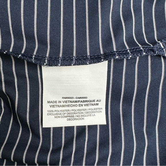 Nike Men’s MEDIUM Golf Tour Performance Dri-FIT Blue White Striped Polo - Picture 9 of 9